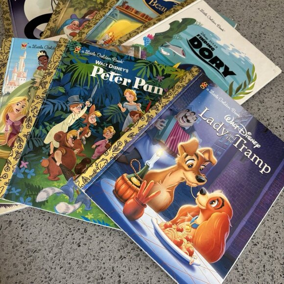 Lot 9 Walt Disney Little Golden books Some Vintage See Pics Gift Children’s Kids - Picture 6 of 6